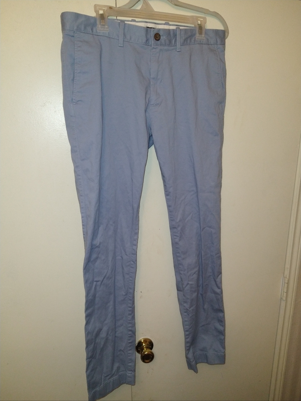 J Crew Flex Slim Fit Blue Chino Pants Men's sz 34x33. Pants tag size is 34x34,